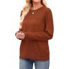 image:imageWIHOLL Sweaters for Women Crewneck Crochet Tops Long Sleeve 2025 Fall Winter Outfits Fashion ClothingCamarel