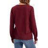 image:imageWIHOLL Sweaters for Women Crewneck Crochet Tops Long Sleeve 2025 Fall Winter Outfits Fashion ClothingWinered