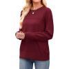 image:imageWIHOLL Sweaters for Women Crewneck Crochet Tops Long Sleeve 2025 Fall Winter Outfits Fashion ClothingWinered