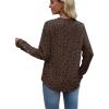 image:imageWIHOLL Sweatshirt for Women Crewneck Long Sleeve Shirts Curved Hem Lightweight Sweaters Fall Clothes 2025Classic Leopard