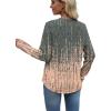 image:imageWIHOLL Sweatshirt for Women Crewneck Long Sleeve Shirts Curved Hem Lightweight Sweaters Fall Clothes 2025Pattern Brown