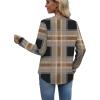 image:imageWIHOLL Sweatshirt for Women Crewneck Long Sleeve Shirts Curved Hem Lightweight Sweaters Fall Clothes 2025Plaid Coffee