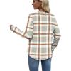 image:imageWIHOLL Sweatshirt for Women Crewneck Long Sleeve Shirts Curved Hem Lightweight Sweaters Fall Clothes 2025Plaid Khaki