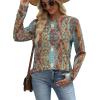 image:imageWIHOLL Sweatshirt for Women Crewneck Long Sleeve Shirts Curved Hem Lightweight Sweaters Fall Clothes 2025Unique Ethnic