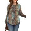 image:imageWIHOLL Sweatshirt for Women Crewneck Long Sleeve Shirts Curved Hem Lightweight Sweaters Fall Clothes 2025Unique Ethnic