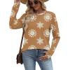 image:imageWIHOLL Sweatshirt for Women Crewneck Long Sleeve Shirts Curved Hem Lightweight Sweaters Fall Clothes 2025Unique Orange