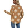 image:imageWIHOLL Sweatshirt for Women Crewneck Long Sleeve Shirts Curved Hem Lightweight Sweaters Fall Clothes 2025Unique Orange