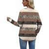 image:imageWIHOLL Sweatshirt for Women Crewneck Long Sleeve Shirts Curved Hem Lightweight Sweaters Fall Clothes 2025Unique Striped