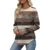 image:imageWIHOLL Sweatshirt for Women Crewneck Long Sleeve Shirts Curved Hem Lightweight Sweaters Fall Clothes 2025Unique Striped