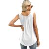 image:imageWIHOLL Tank Tops for Women Casual Summer Keyhole Neck Sleeveless Shirts Loose Blouses0white