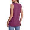 image:imageWIHOLL Tank Tops for Women Summer V Neck T Shirts Trendy Sleeveless Basic Tees Fashion Clothing1redpurple
