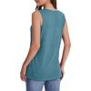 image:imageWIHOLL Tank Tops for Women Summer V Neck T Shirts Trendy Sleeveless Basic Tees Fashion Clothing2bluegreen