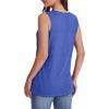 image:imageWIHOLL Tank Tops for Women Summer V Neck T Shirts Trendy Sleeveless Basic Tees Fashion Clothing3blue
