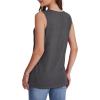 image:imageWIHOLL Tank Tops for Women Summer V Neck T Shirts Trendy Sleeveless Basic Tees Fashion Clothing3gray