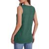 image:imageWIHOLL Tank Tops for Women Summer V Neck T Shirts Trendy Sleeveless Basic Tees Fashion Clothing3green