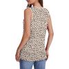 image:imageWIHOLL Tank Tops for Women Summer V Neck T Shirts Trendy Sleeveless Basic Tees Fashion Clothing5beige Leopard