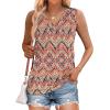 image:imageWIHOLL Tank Tops for Women Summer V Neck T Shirts Trendy Sleeveless Basic Tees Fashion Clothing5boho Floral