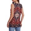 image:imageWIHOLL Tank Tops for Women Summer V Neck T Shirts Trendy Sleeveless Basic Tees Fashion Clothing5crimson Ethnic