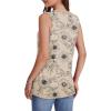 image:imageWIHOLL Tank Tops for Women Summer V Neck T Shirts Trendy Sleeveless Basic Tees Fashion Clothing5khaki Floral