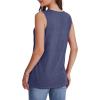 image:imageWIHOLL Tank Tops for Women Summer V Neck T Shirts Trendy Sleeveless Basic Tees Fashion ClothingDenim Blue