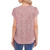 image:imageWIHOLL Women T Shirts Pleated Petal Sleeve Tops Cute Dressy Casual BlousesApink Dot