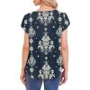 image:imageWIHOLL Women T Shirts Pleated Petal Sleeve Tops Cute Dressy Casual BlousesBprint 02