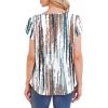 image:imageWIHOLL Women T Shirts Pleated Petal Sleeve Tops Cute Dressy Casual BlousesBprint 03
