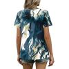 image:imageWIHOLL Women T Shirts Pleated Short Sleeve Tops Business Casual Dressy BlousesPrint 12