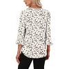 image:imageWIHOLL Womens Blouses Dressy Casual 34 Length Sleeve Tops Lace Trendy 2026 Spring Summer V Neck Shirts Vacation OutfitsPrint Dots