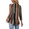 image:imageWIHOLL Womens Blouses Dressy Casual 34 Length Sleeve Tops Spring Summer Shirts Business Casual Outfits VacationPattern Striped