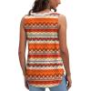 image:imageWIHOLL Womens Loose Fit V Neck Lace Sleeveless Summer Tank TopUorange Boho