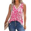 image:imageWIHOLL Womens Loose Fit V Neck Lace Sleeveless Summer Tank TopUpink Leopard