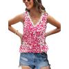 image:imageWIHOLL Womens Loose Fit V Neck Lace Sleeveless Summer Tank TopUpink Leopard