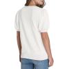 image:imageWIHOLL Womens Puff Short Sleeve Sweater 2026 Spring Summer Tops Trendy Business Causal Outfits Work Blouses Clothes01  White