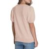 image:imageWIHOLL Womens Puff Short Sleeve Sweater 2026 Spring Summer Tops Trendy Business Causal Outfits Work Blouses ClothesApricot