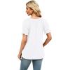 image:imageWIHOLL Womens Short Sleeve Square Neck Summer Tops Dressy Casual Blouses Trendy Clothes 2026A  White