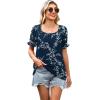 image:imageWIHOLL Womens Short Sleeve Square Neck Summer Tops Dressy Casual Blouses Trendy Clothes 2026B  Navy Floral