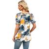 image:imageWIHOLL Womens Short Sleeve Square Neck Summer Tops Dressy Casual Blouses Trendy Clothes 2026B  Print a