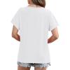 image:imageWIHOLL Womens Summer Tops 2026 Short Sleeve V Neck T Shirts Fashion Beach Vacation Clothes Business Casual OutfitsWhite