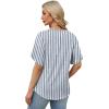 image:imageWIHOLL Womens Summer Tops Short Petal Sleeve Shirts Fashion V Neck Womens ClothingFloral 011