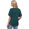 image:imageWIHOLL Womens Summer Tops Short Petal Sleeve Shirts Fashion V Neck Womens ClothingFloral 016
