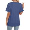 image:imageWIHOLL Womens Summer Tops Short Sleeve Basic Casual V Neck T Shirts Trendy Fashion 2026Dark Blue