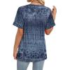 image:imageWIHOLL Womens Summer Tops Short Sleeve Basic Casual V Neck T Shirts Trendy Fashion 2026Z Boho Navy