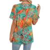 image:imageWIHOLL Womens Summer Tops Short Sleeve Basic Casual V Neck T Shirts Trendy Fashion 2026Z Floral Tropical