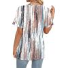 image:imageWIHOLL Womens Summer Tops Short Sleeve Basic Casual V Neck T Shirts Trendy Fashion 2026Z Tiedye Brown