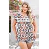 image:imageWIHOLL Womens Summer Tops Trendy 2026 Lace Crochet Cap Short Sleeve Shirts Crew Neck T Shirts Casual Loose BlousesFloral Boho