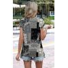 image:imageWIHOLL Womens Summer Tops Trendy 2026 Lace Crochet Cap Short Sleeve Shirts Crew Neck T Shirts Casual Loose BlousesThe Floral Pattern