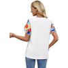 image:imageWIHOLL Womens Summer Tops Trendy Ruffle Sleeve Shirts Casual Chiffon Blouses Beach Vacation Clothes1colorful Bloom