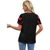 image:imageWIHOLL Womens Summer Tops Trendy Ruffle Sleeve Shirts Casual Chiffon Blouses Beach Vacation ClothesRose
