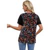 image:imageWIHOLL Womens Summer Tops Trendy Ruffle Sleeve Shirts Casual Chiffon Blouses Beach Vacation ClothesVibrant Florals